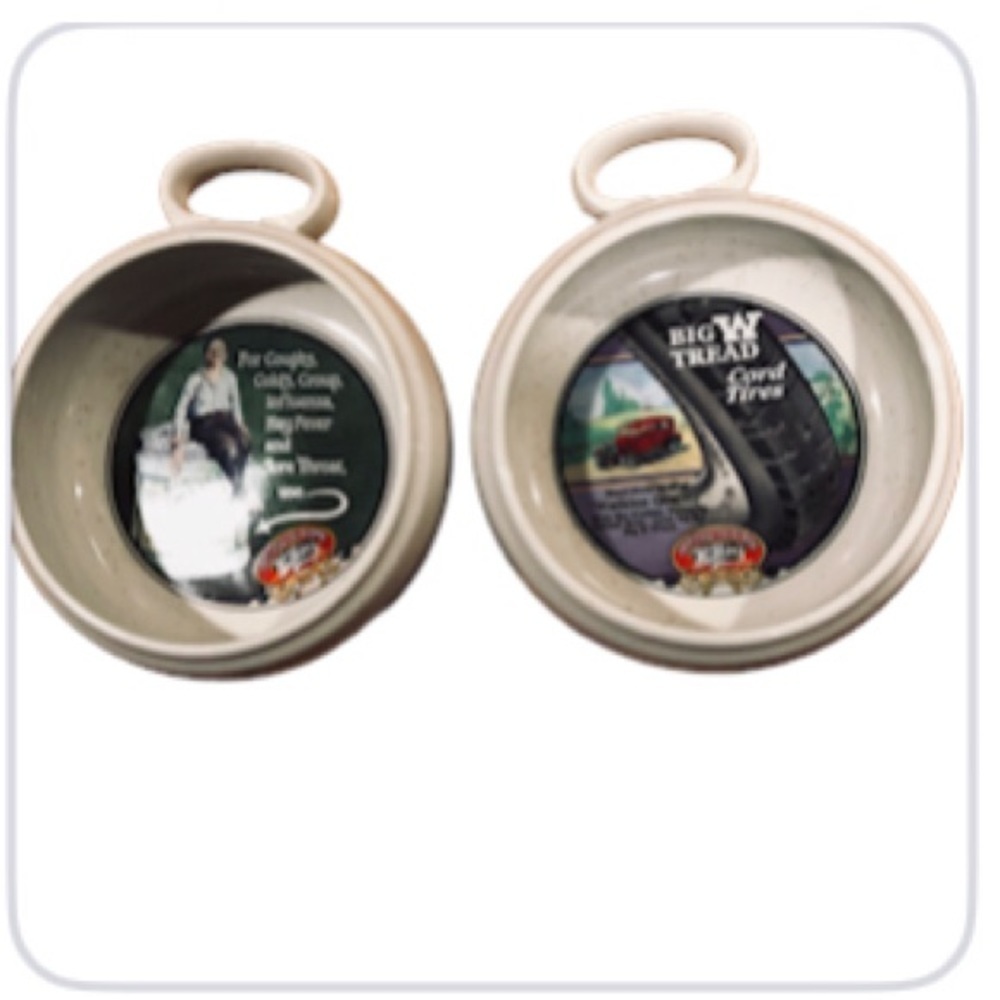 Vintage Watkins Soup Bowls Heritage Collection Circa 1920 Set of 2